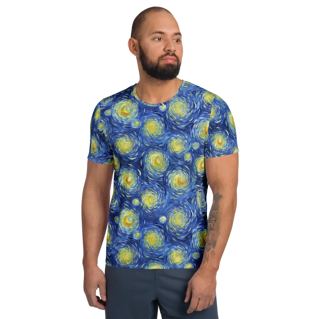 Celestial Whirl on Men's Athletic T-Shirt — Front