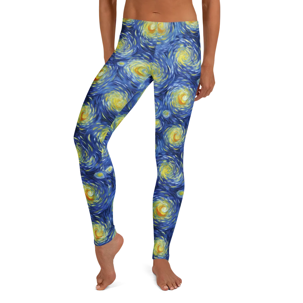 Celestial Whirl on Leggings — Front