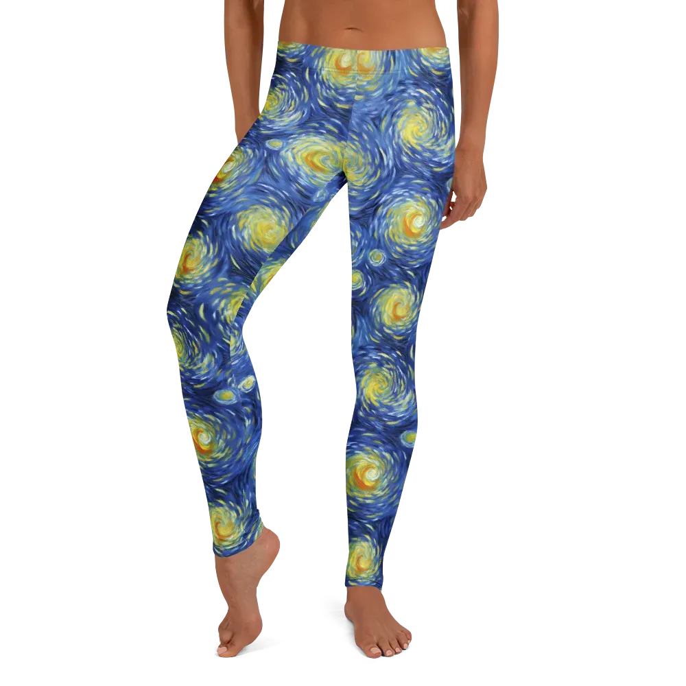 Celestial Whirl on Leggings — Front