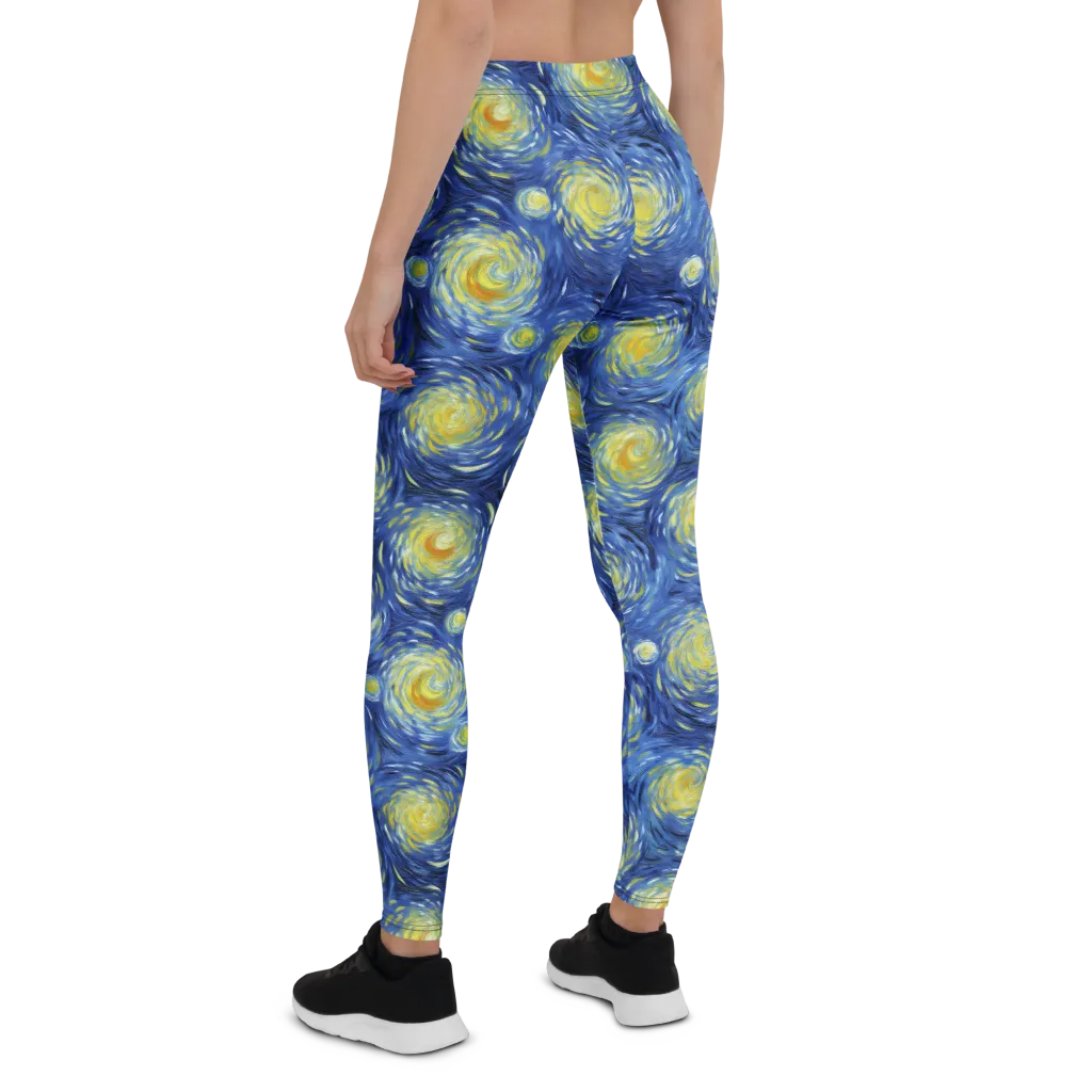 Celestial Whirl on Leggings — Back