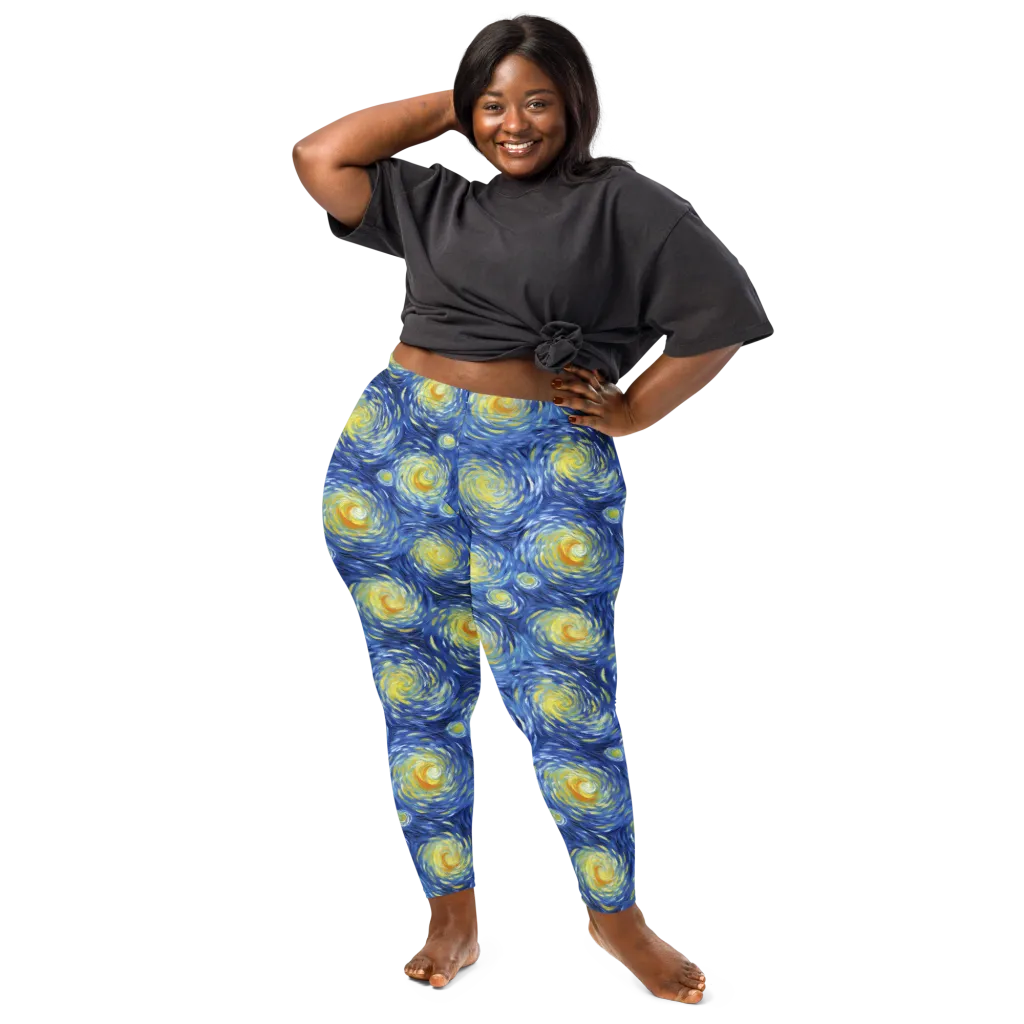 Celestial Whirl on Leggings — Front