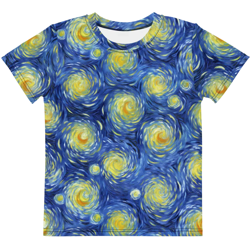 Celestial Whirl on Kids Crew Neck T-Shirt — Front