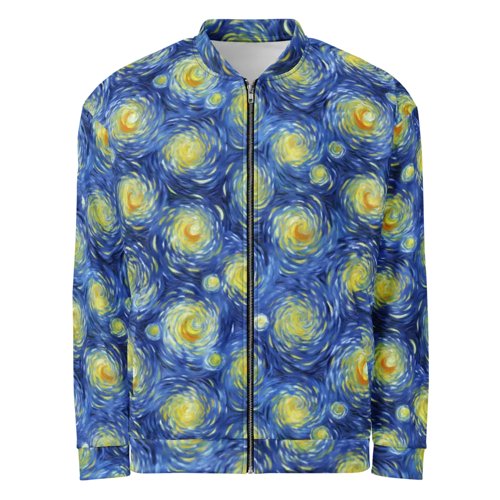 Celestial Whirl on Bomber Jacket — Front