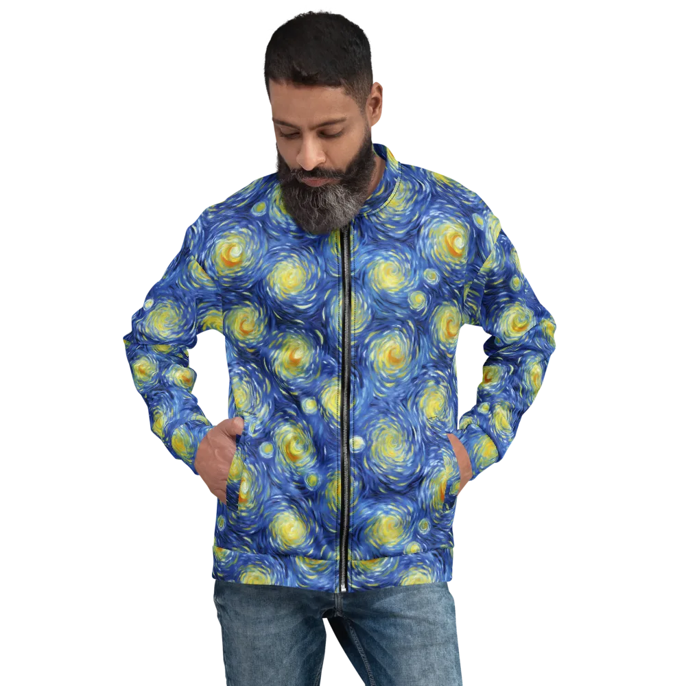 Celestial Whirl on Bomber Jacket — Front