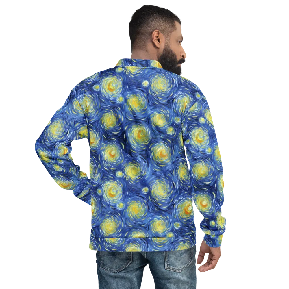 Celestial Whirl on Bomber Jacket — Back