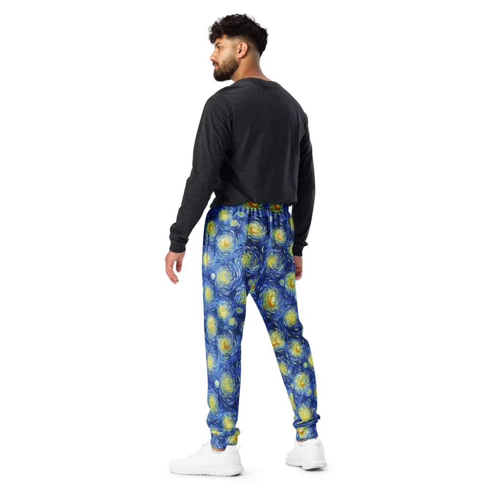 Celestial Whirl on Men's Joggers — Back