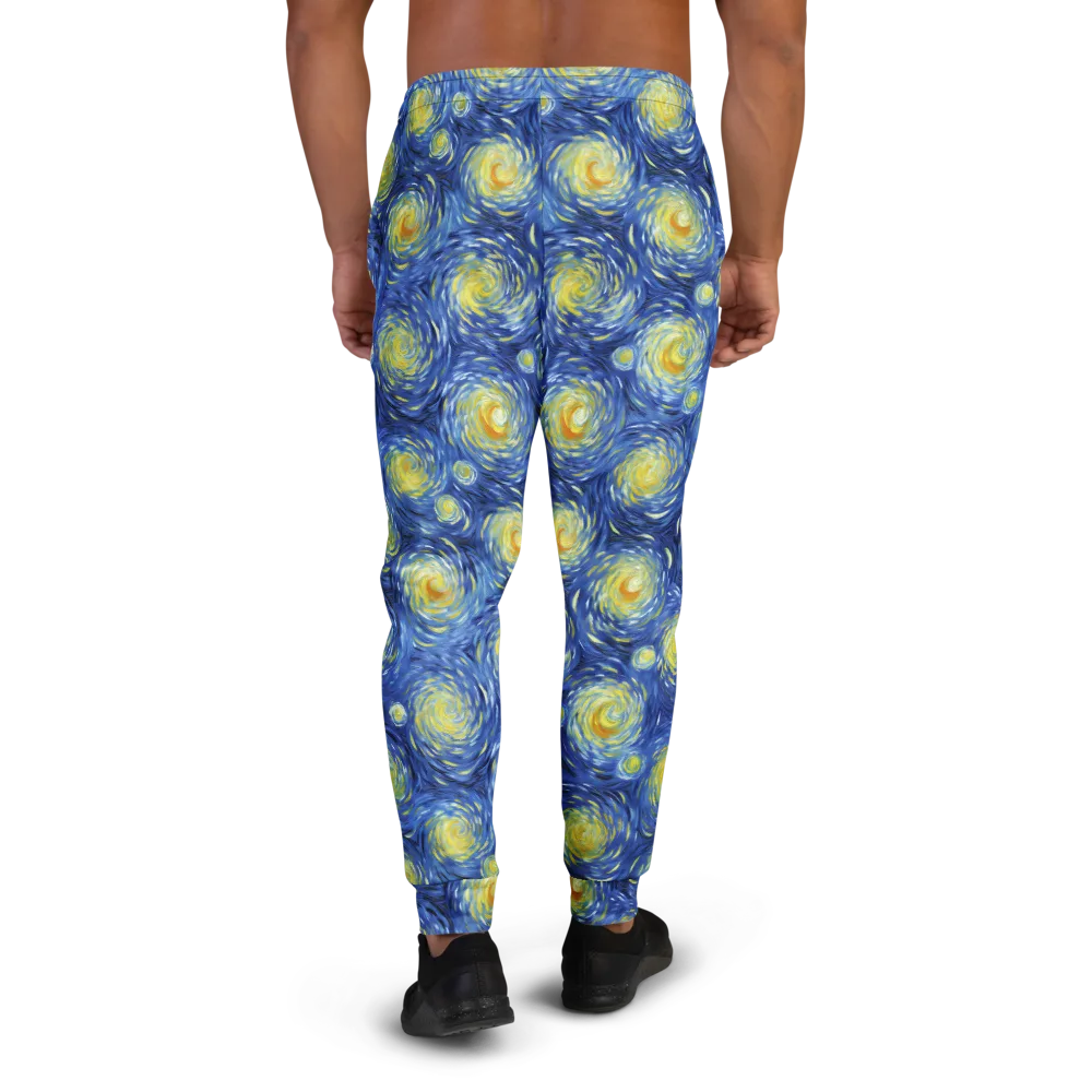 Celestial Whirl on Men's Joggers — Back