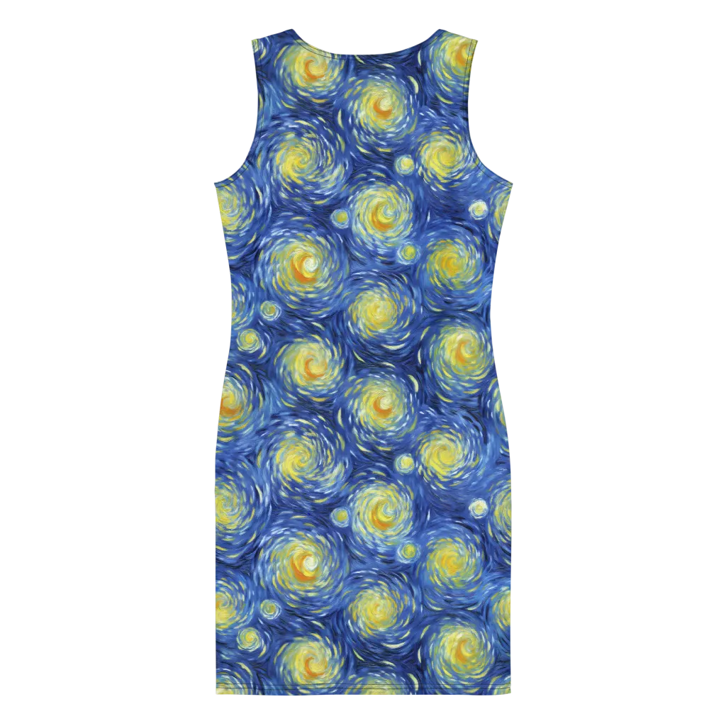 Celestial Whirl on Bodycon Dress — Back