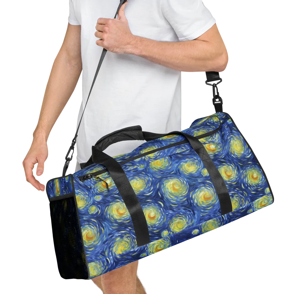 Celestial Whirl on Duffle Bag — Right Front