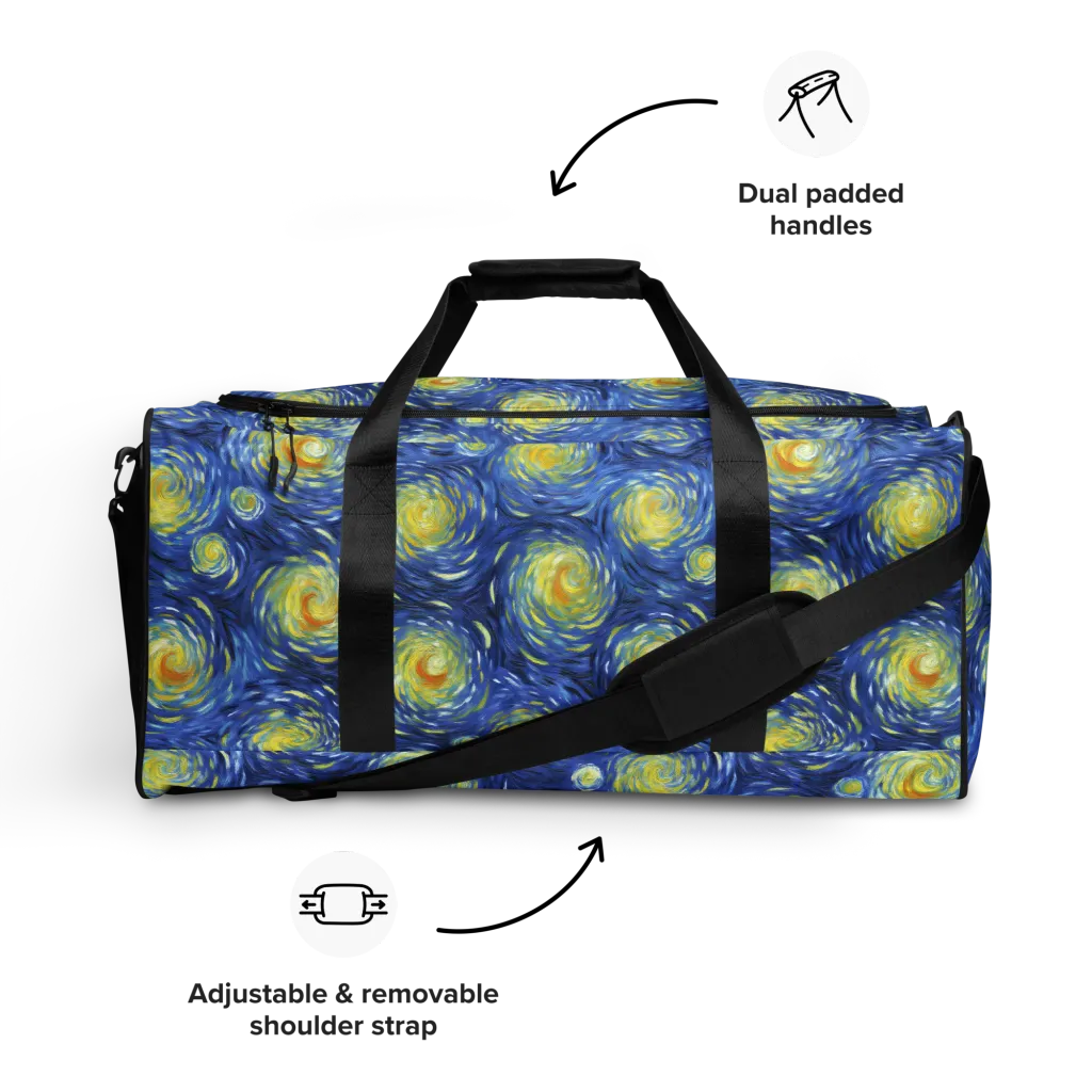 Celestial Whirl on Duffle Bag — Front