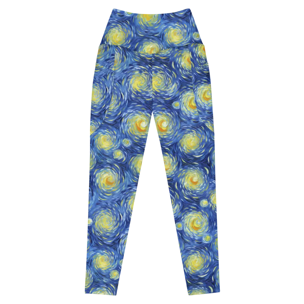 Celestial Whirl on Leggings with Pockets — Front