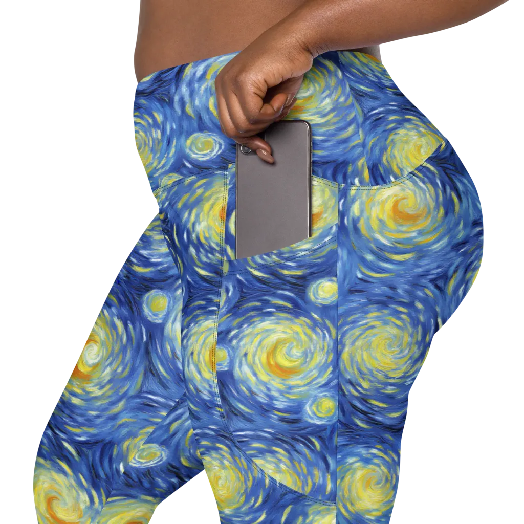 Celestial Whirl on Leggings with Pockets — Product details 2
