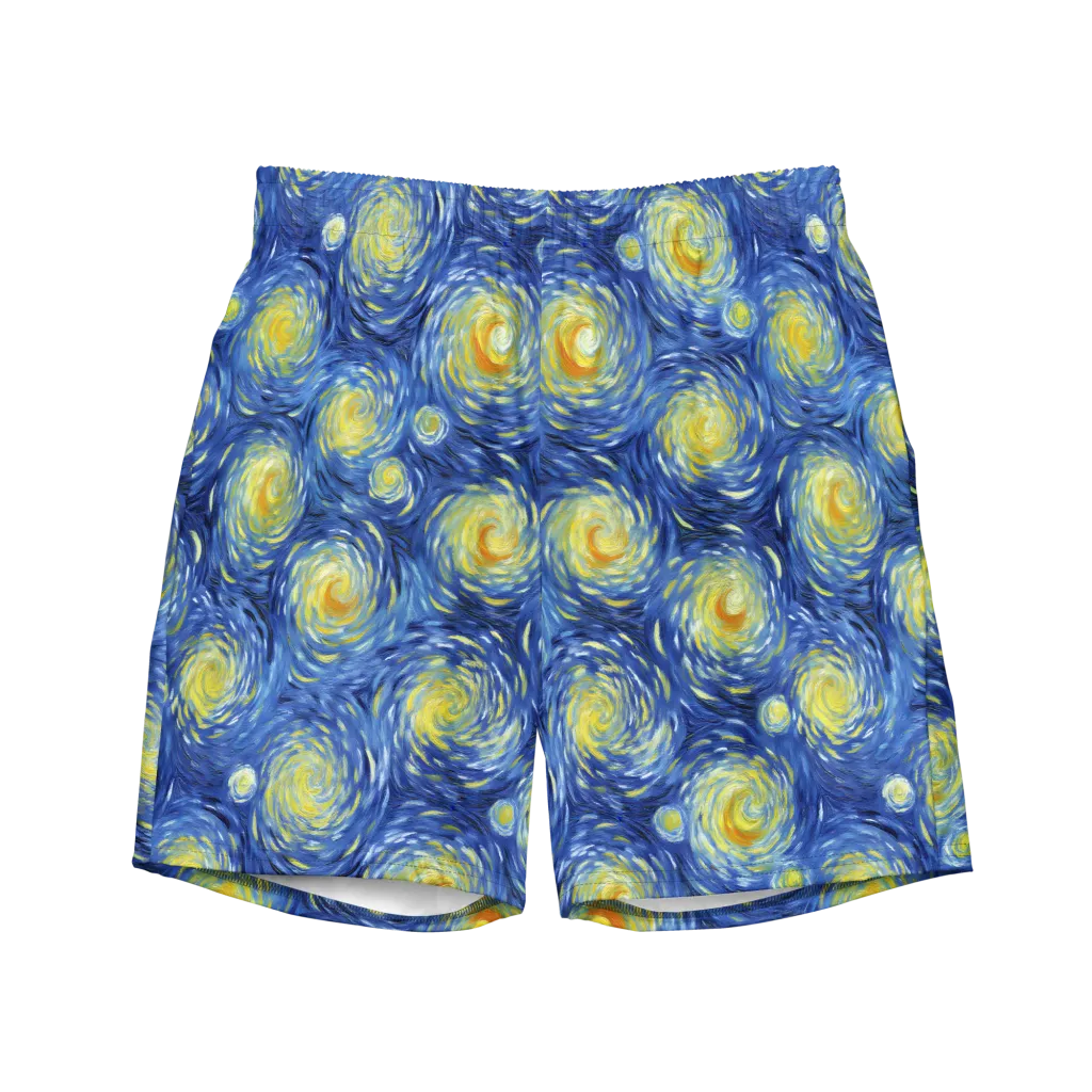 Celestial Whirl on Swim Trunks — Front