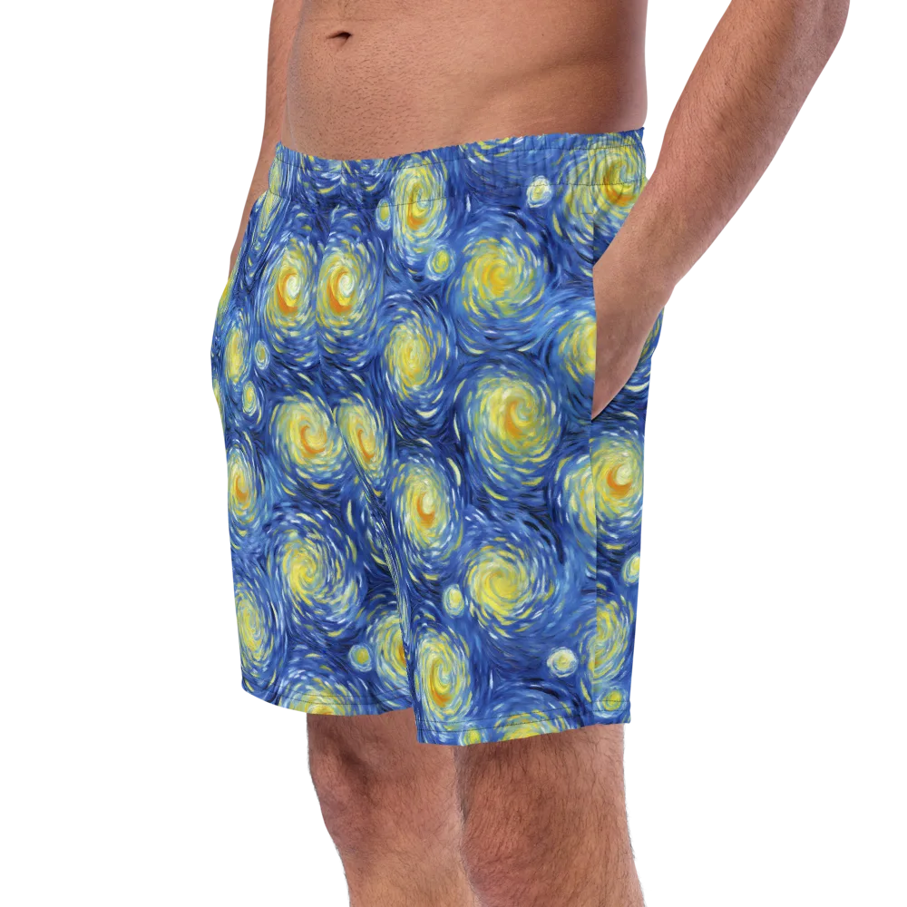 Celestial Whirl on Swim Trunks — Left Front