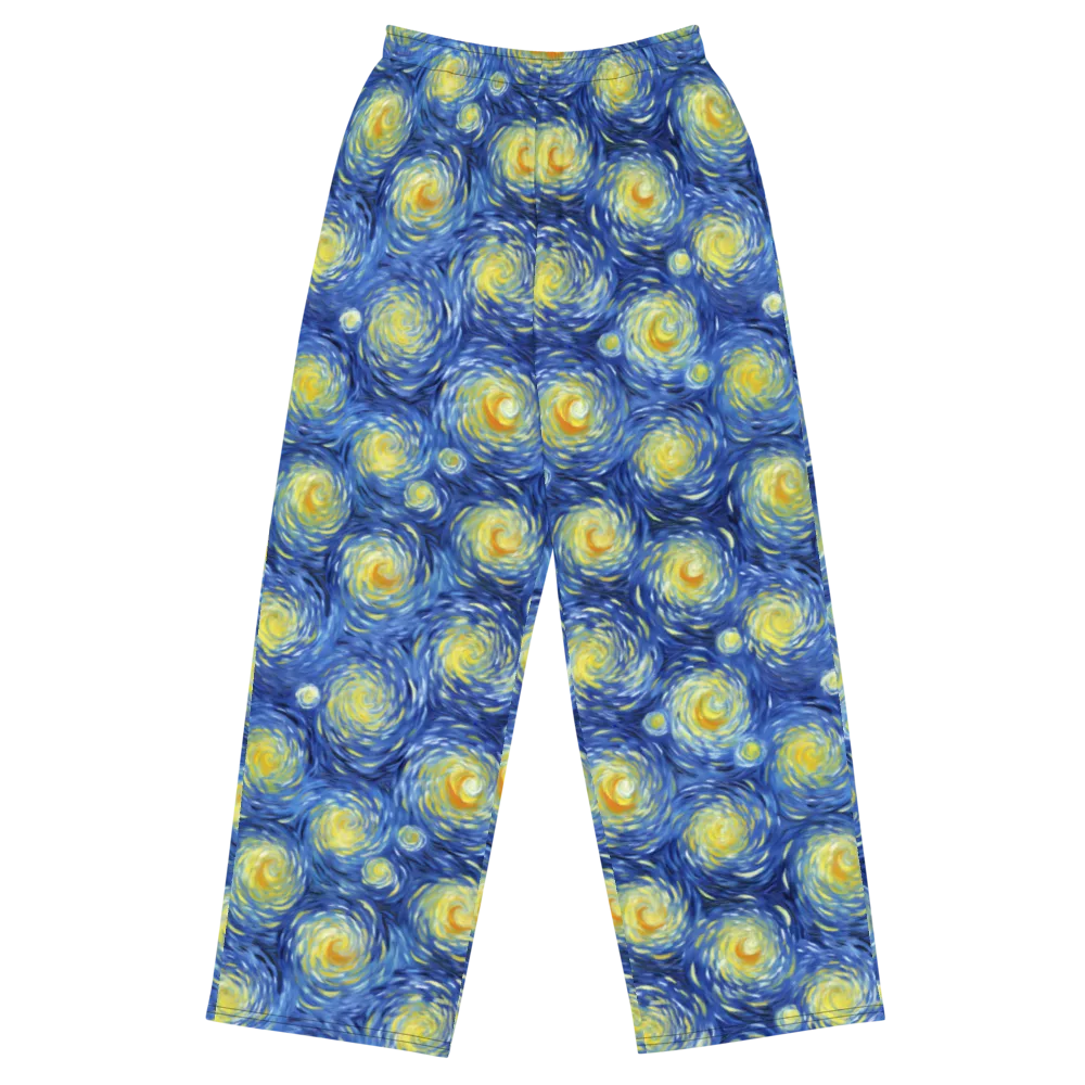Celestial Whirl on Wide-Leg Pants — Front