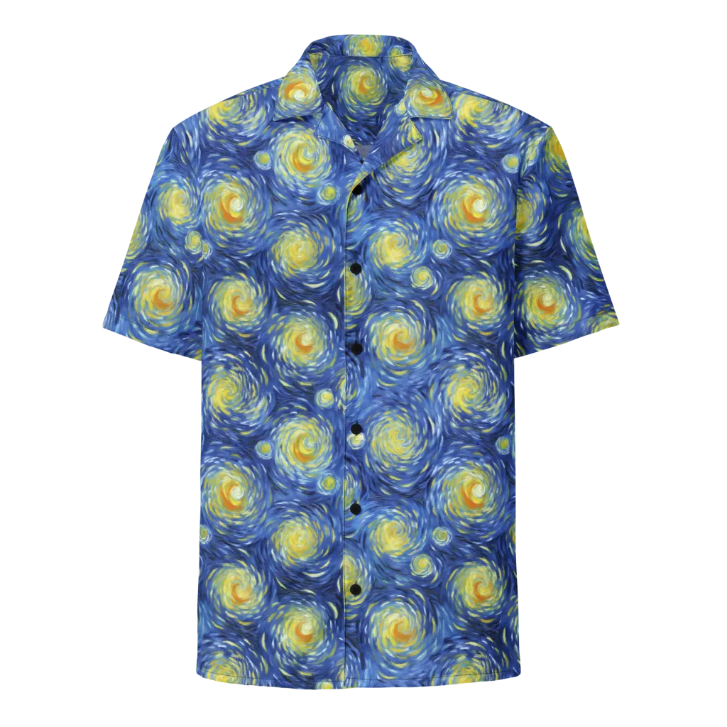 Celestial Whirl on Button Shirt — Front