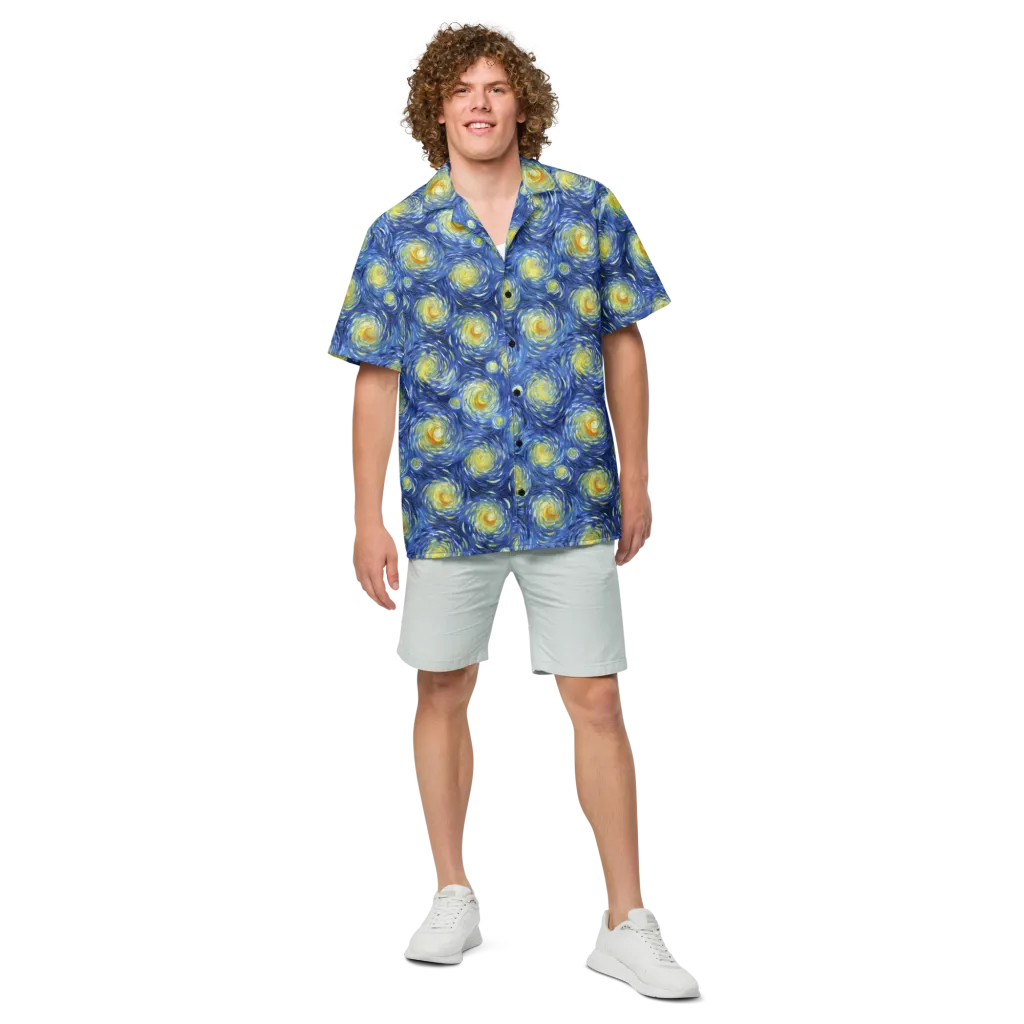 Celestial Whirl on Button Shirt — Front