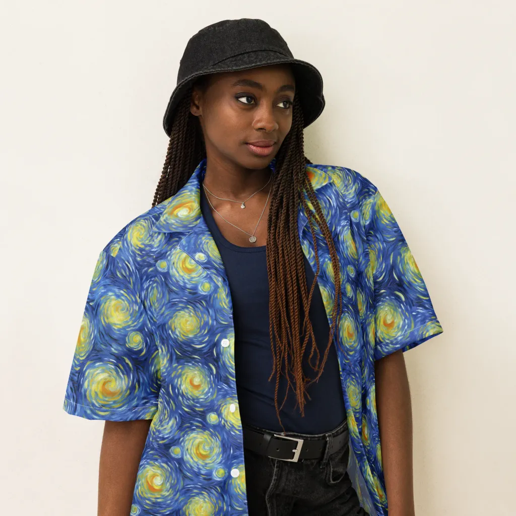 Celestial Whirl on Button Shirt — Right Front