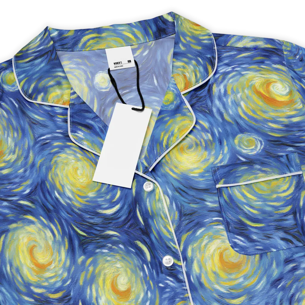 Celestial Whirl on Women's Short Sleeve Pajama Top — Product details