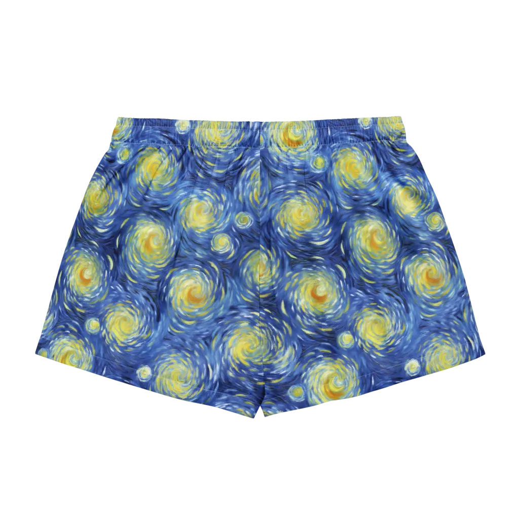 Celestial Whirl on Women's Pajama Shorts — Back