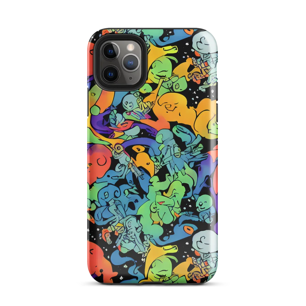 Neon Creature Carnival on Tough Case for iPhone® — Front
