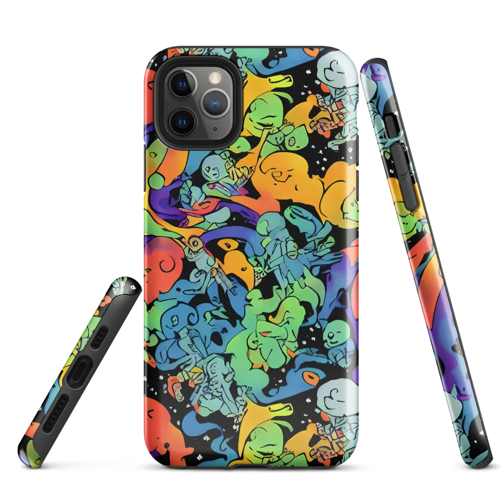 Neon Creature Carnival on Tough Case for iPhone® — Front