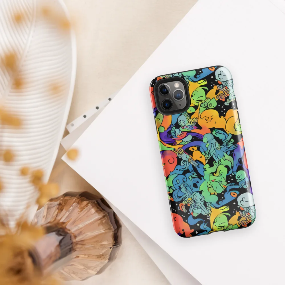 Neon Creature Carnival on Tough Case for iPhone® — Front