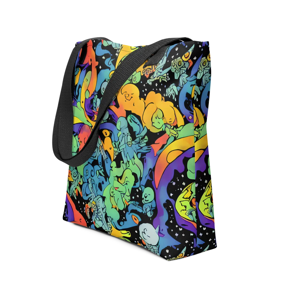 Neon Creature Carnival on Tote Bag — Front
