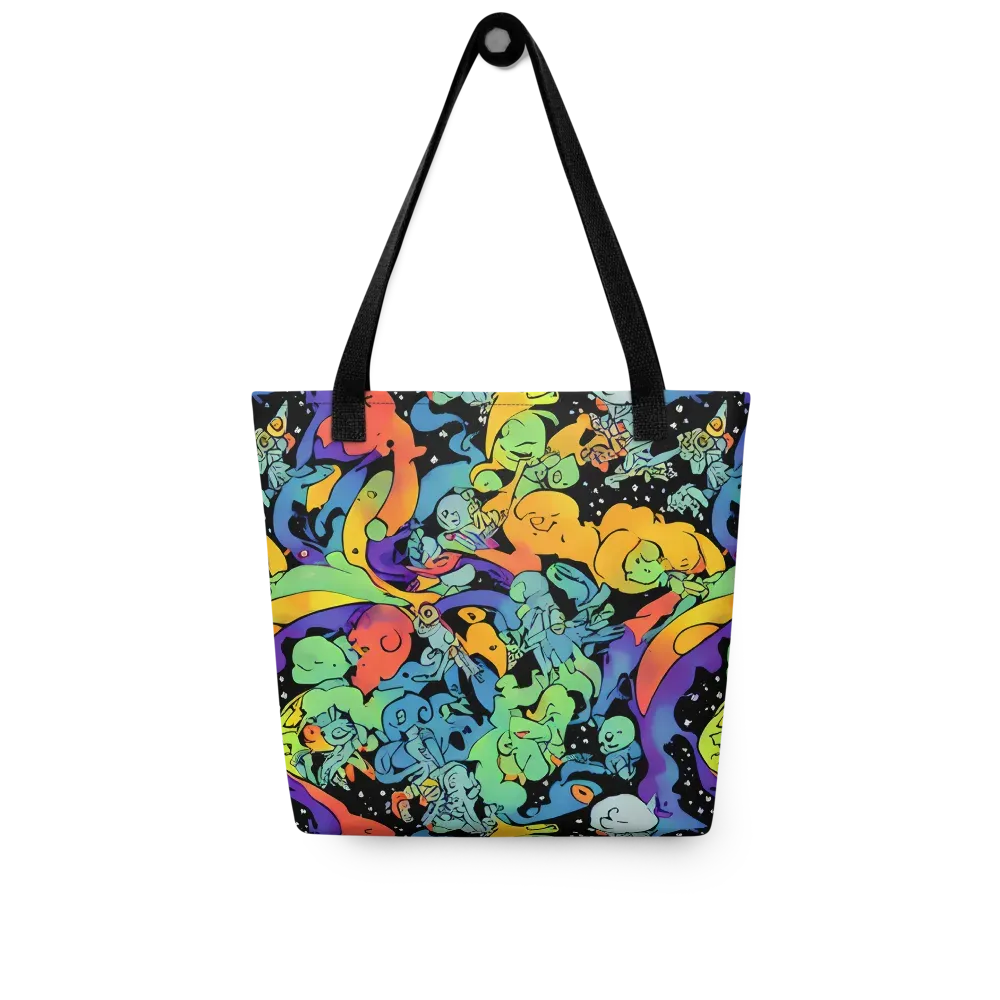 Neon Creature Carnival on Tote Bag — Front