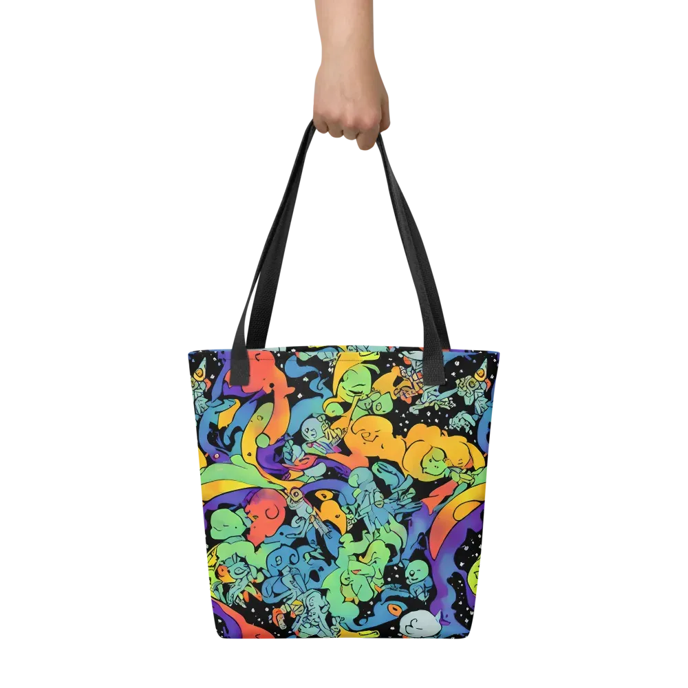 Neon Creature Carnival on Tote Bag — Front
