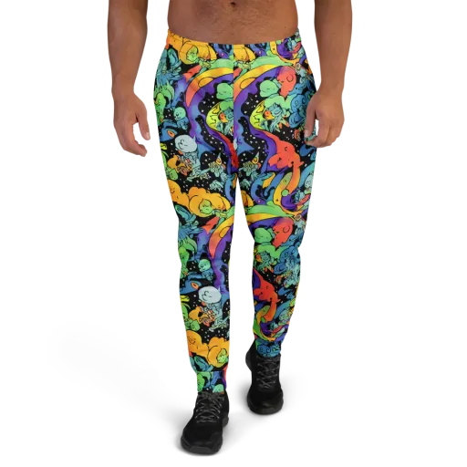 Neon Creature Carnival on a Men's Joggers