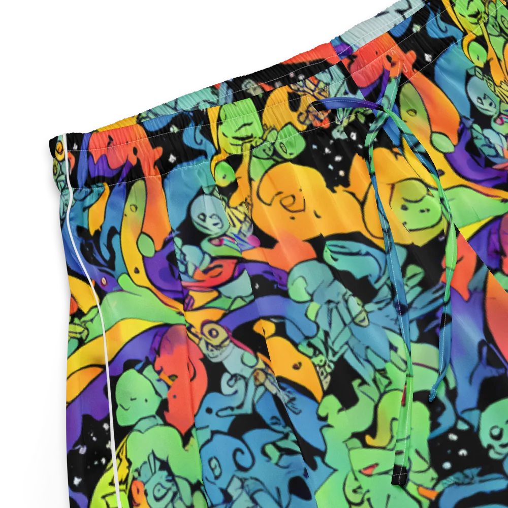 Neon Creature Carnival on Women's Pajama Shorts — Product details