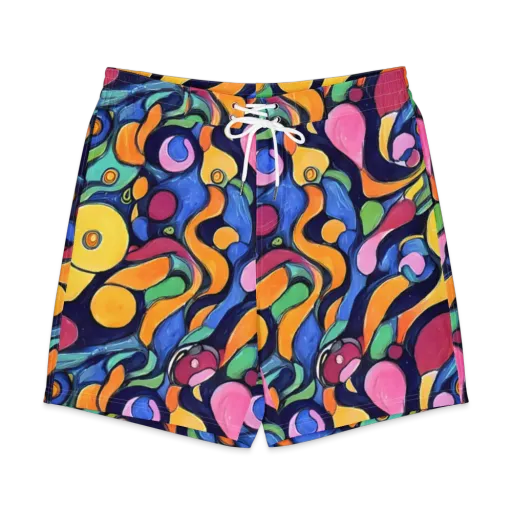 Neon Kelp on a Men's Board Shorts