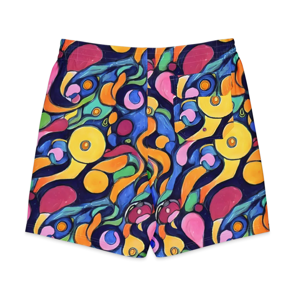 Neon Kelp on Men's Board Shorts — Back