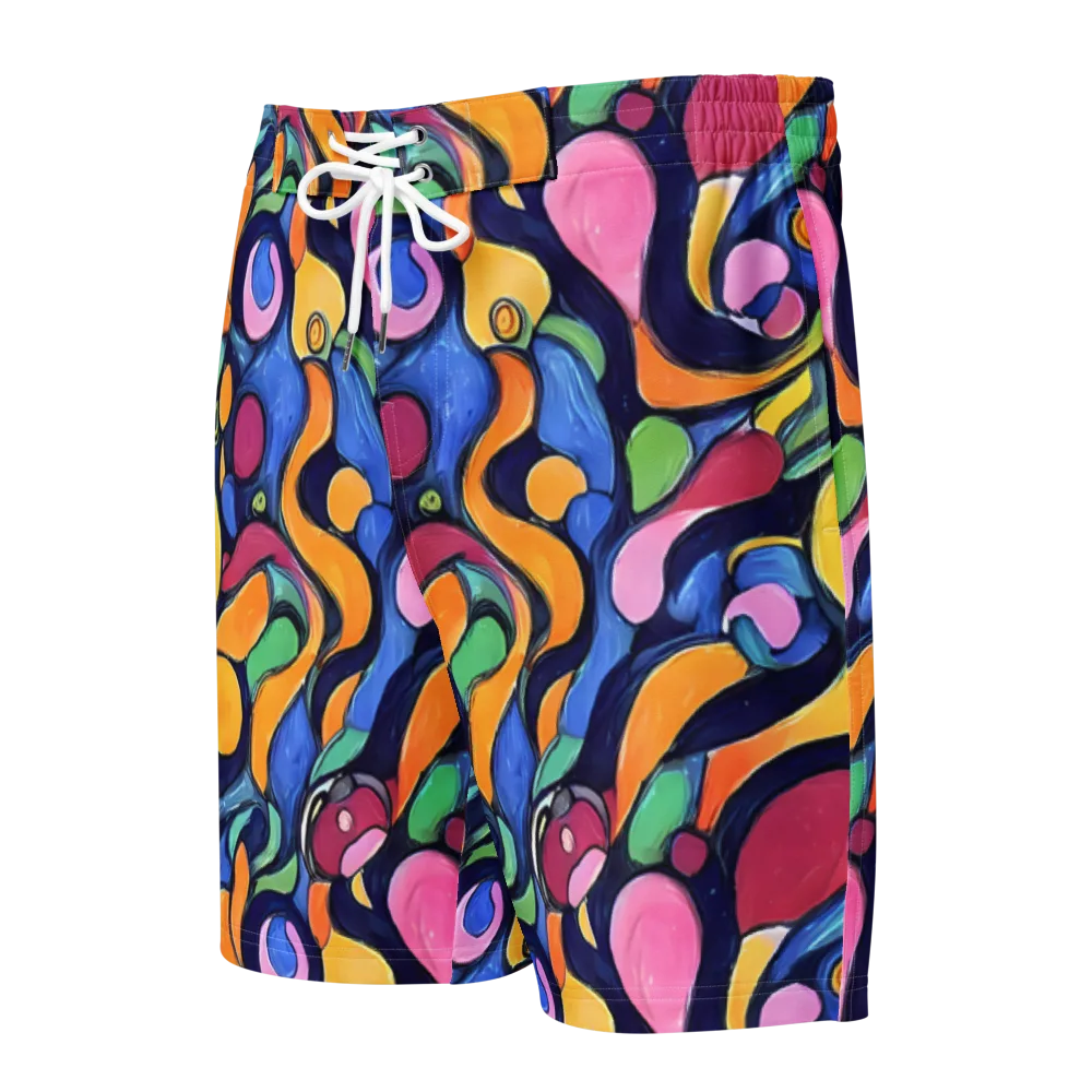 Neon Kelp on Men's Board Shorts — Front