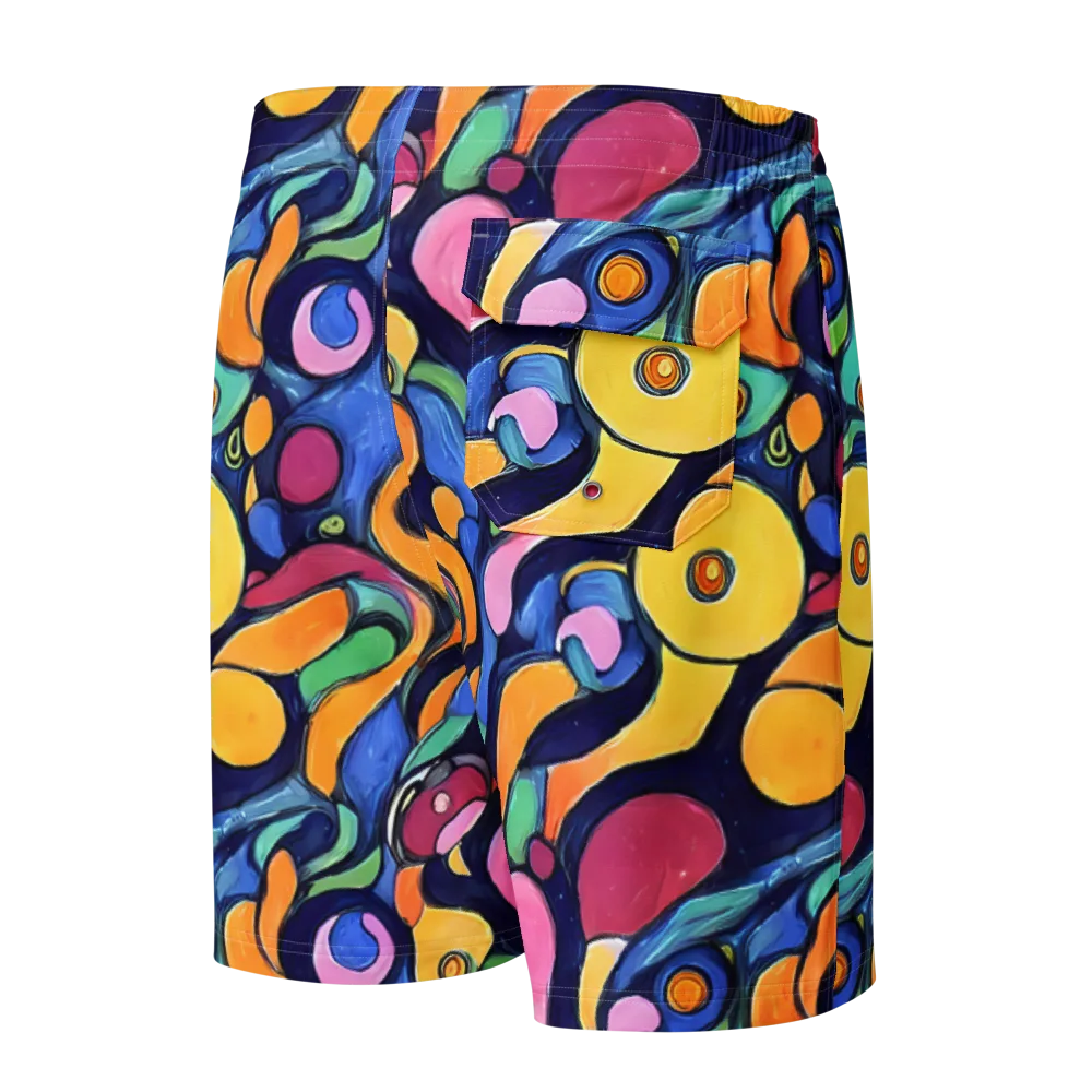 Neon Kelp on Men's Board Shorts — Back