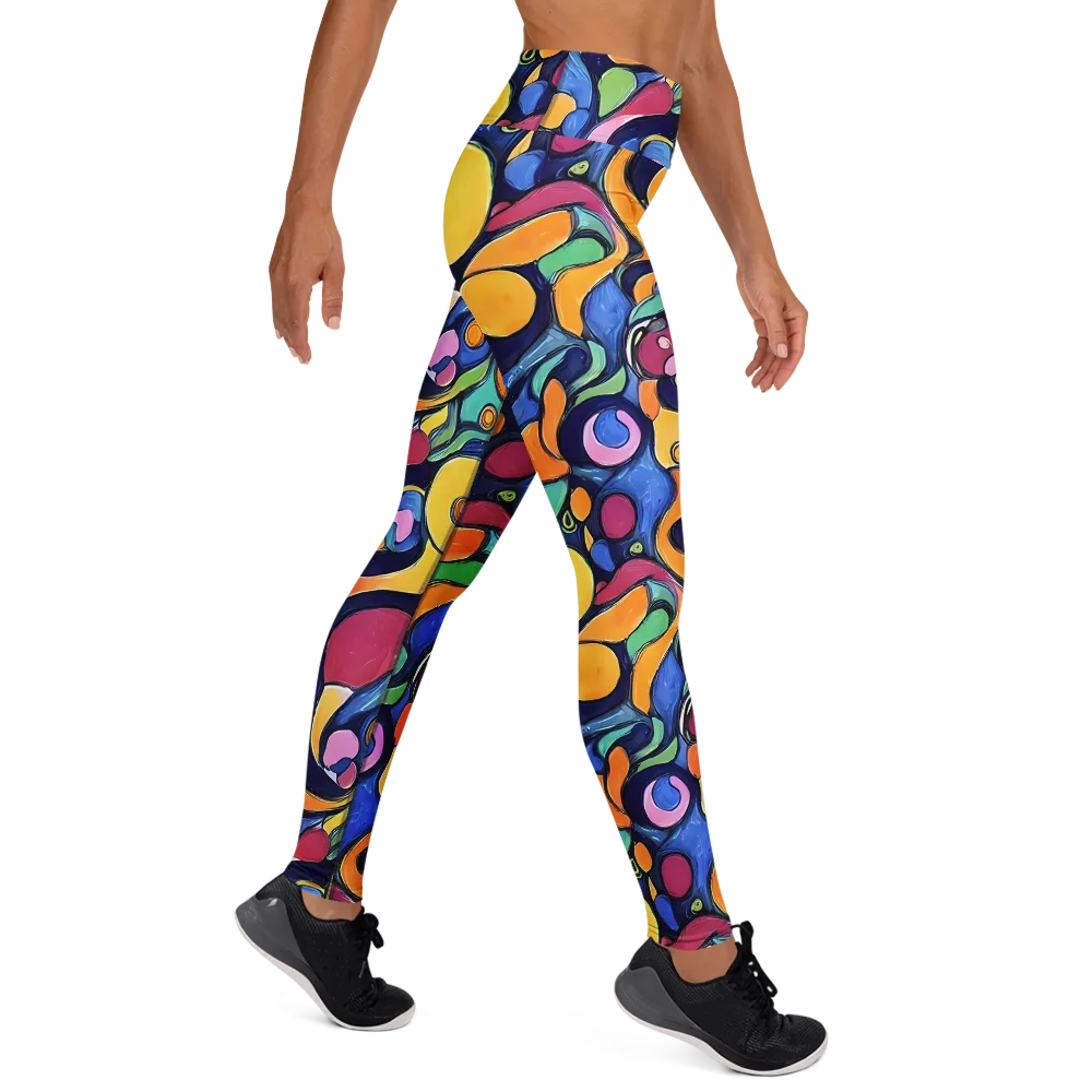 Neon Kelp on Yoga Leggings — Right
