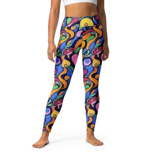 Neon Kelp on a Yoga Leggings