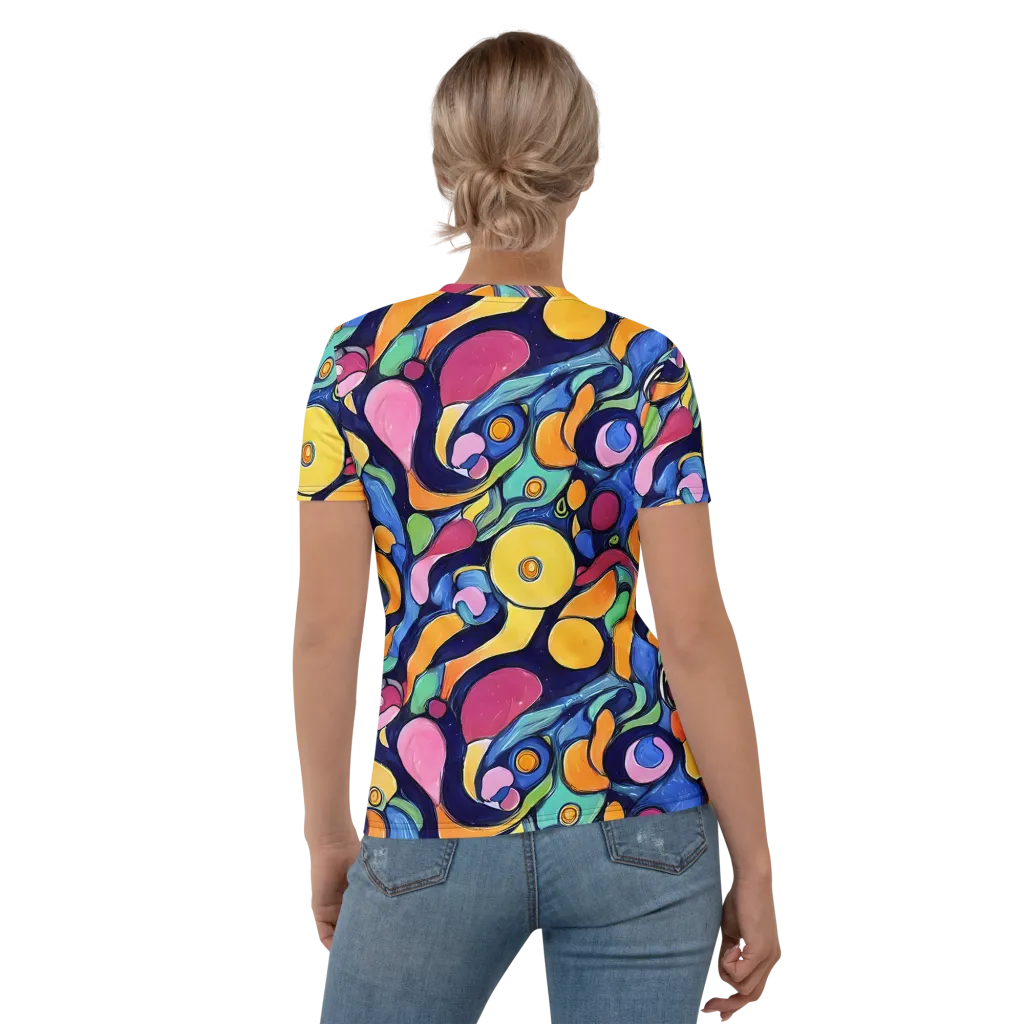 Neon Kelp on Women's Crew Neck T-Shirt — Back