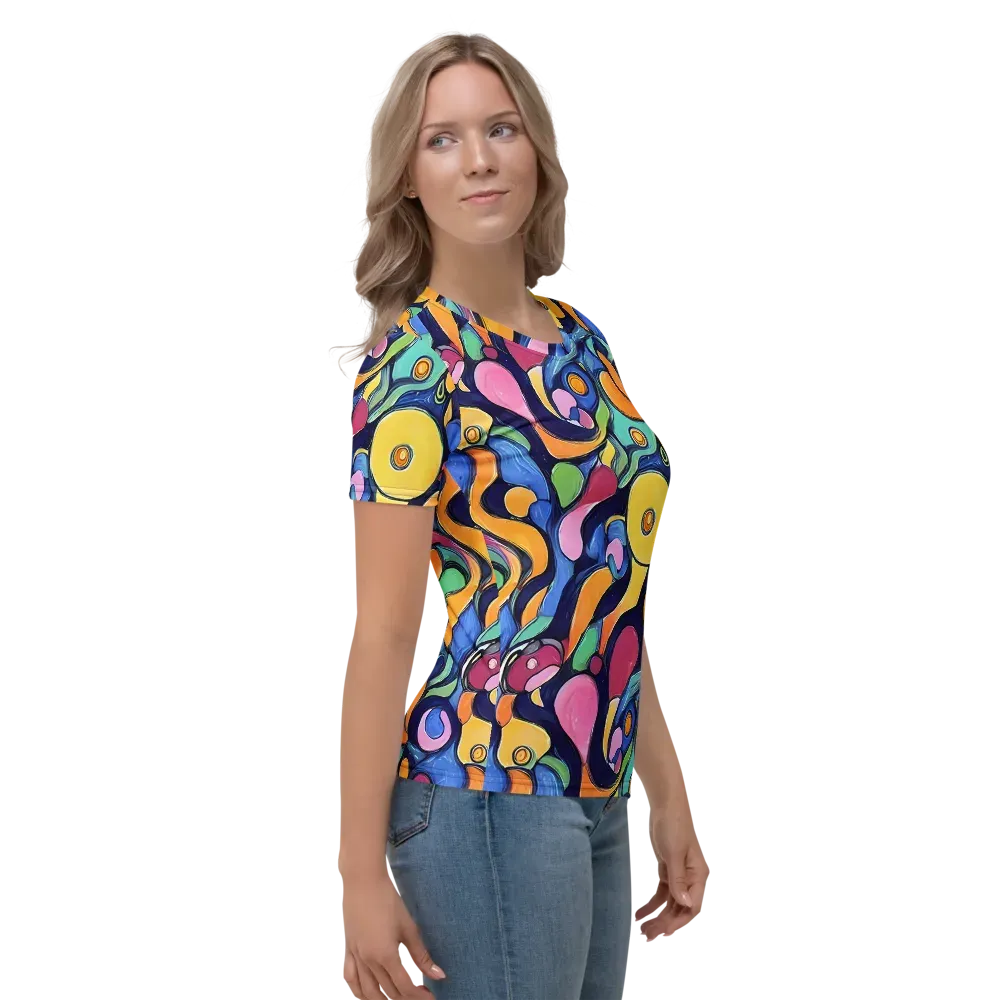 Neon Kelp on Women's Crew Neck T-Shirt — Right