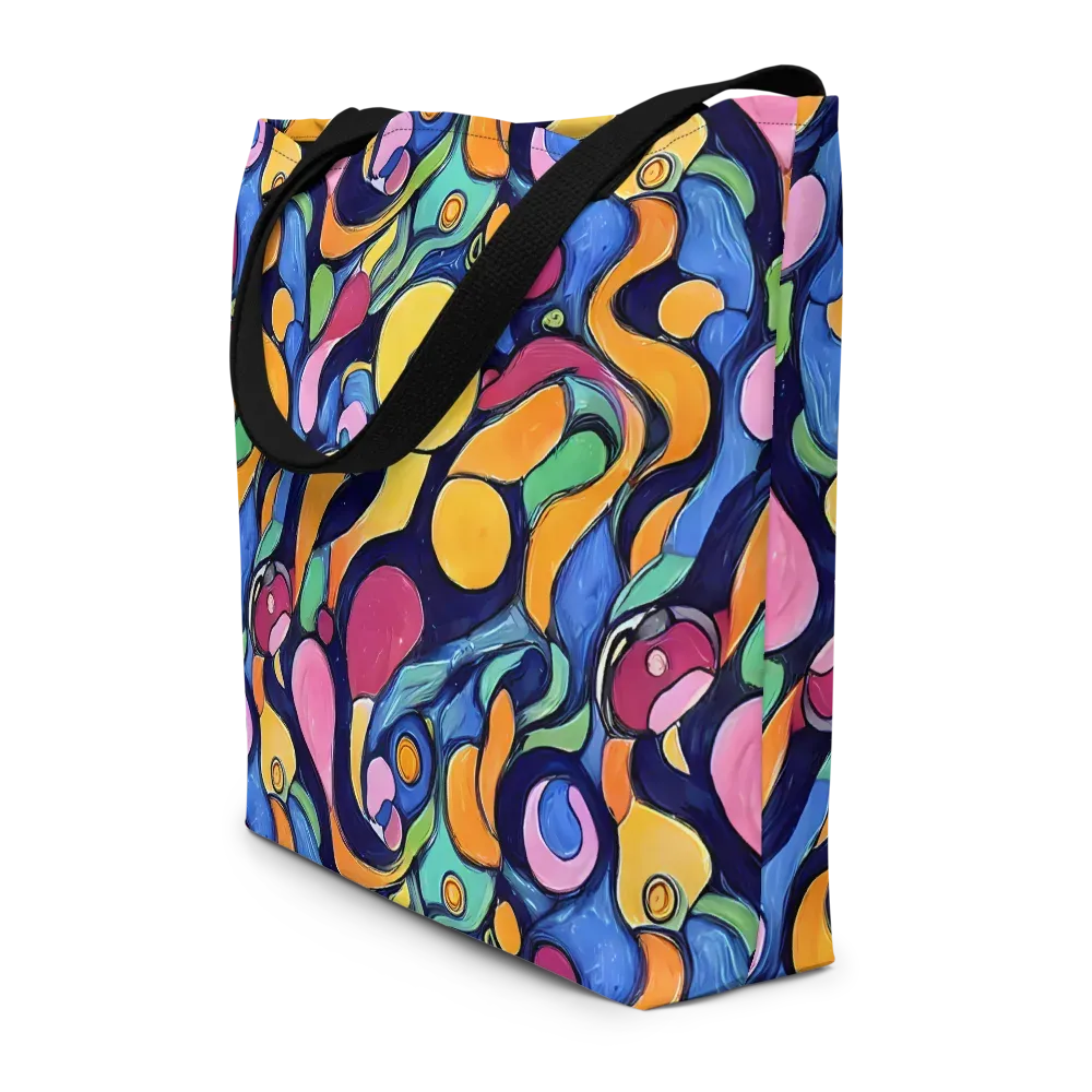 Neon Kelp on Large Tote Bag W/ Pocket — Front