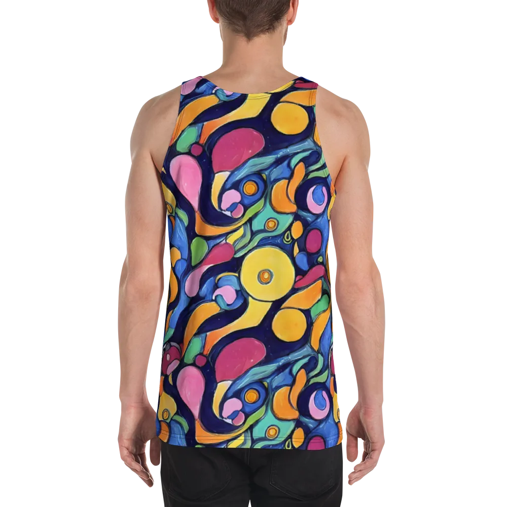 Neon Kelp on Men's Tank Top — Back