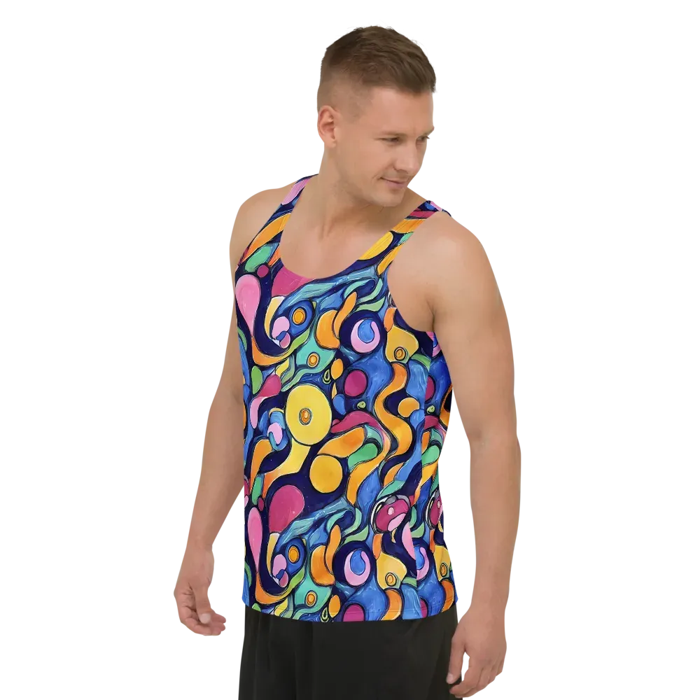 Neon Kelp on Men's Tank Top — Left Front