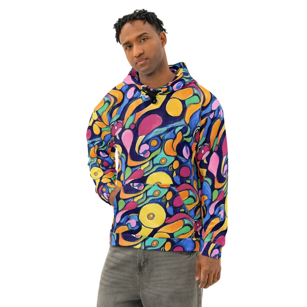 Neon Kelp on Cotton Hoodie — Left Front