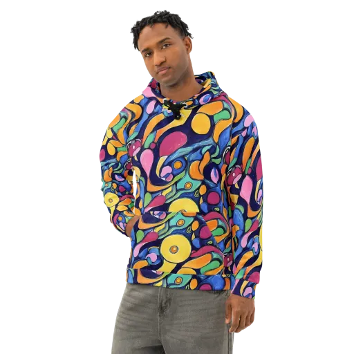 Neon Kelp on a Cotton Hoodie