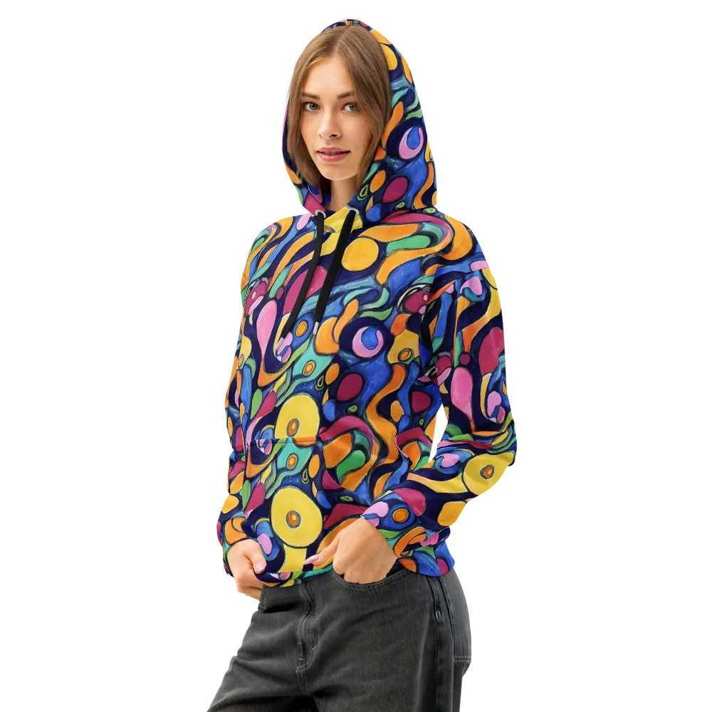 Neon Kelp on Cotton Hoodie — Left Front