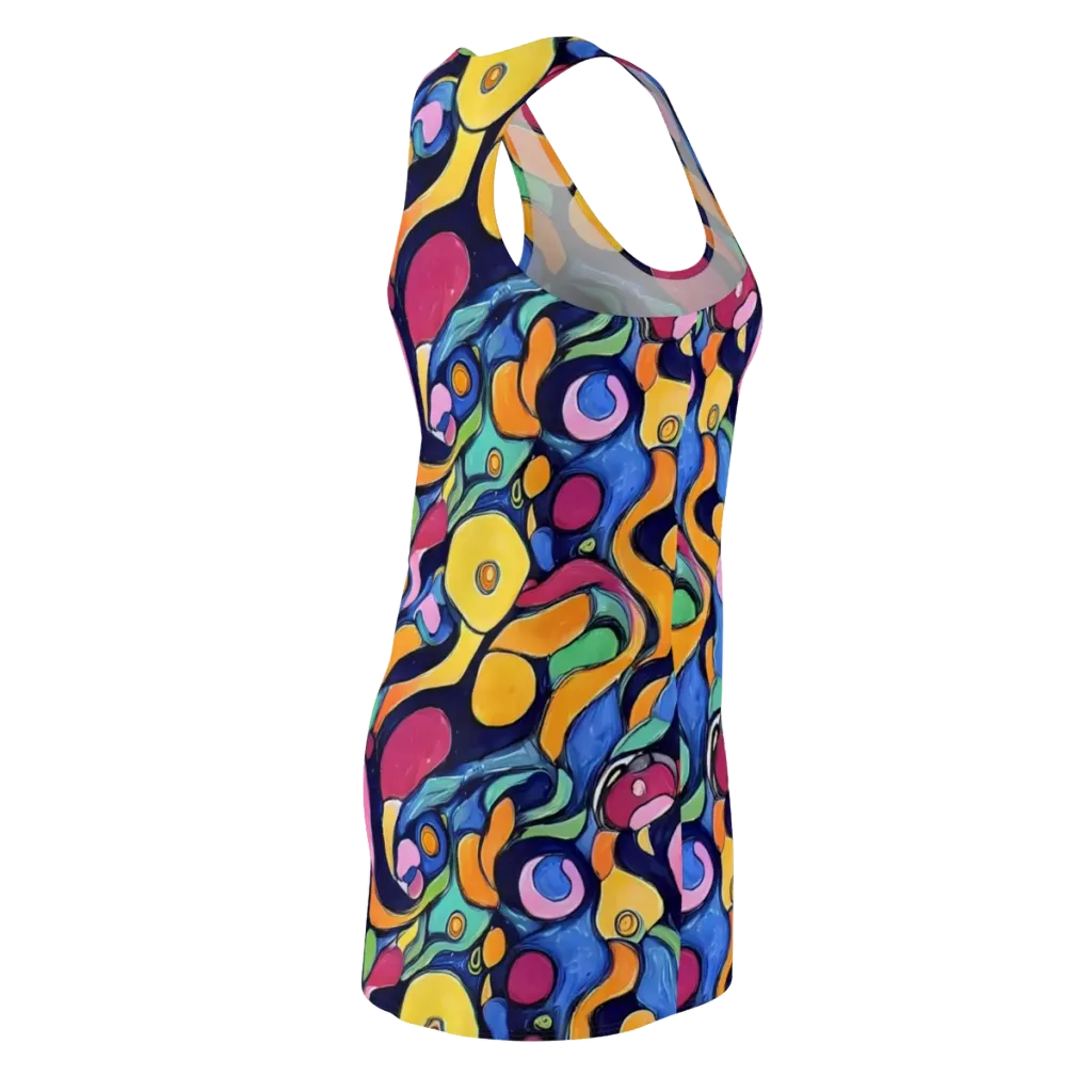Neon Kelp on Racerback Dress — Back Side