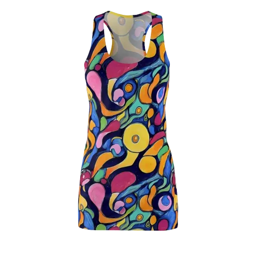 Neon Kelp on a Racerback Dress