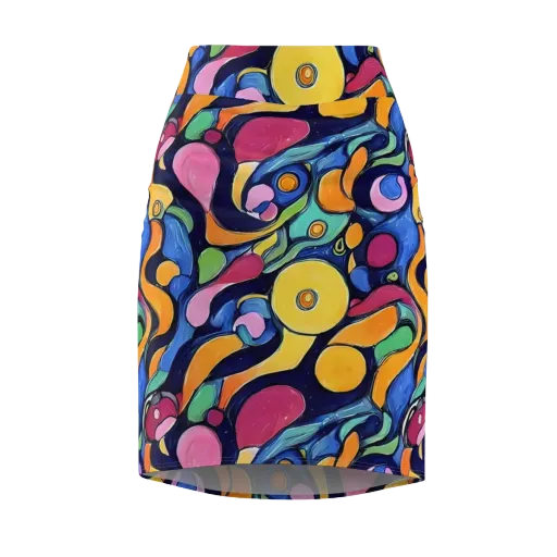 Neon Kelp on a Pencil Skirt