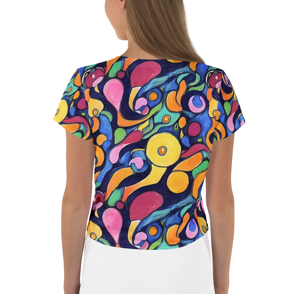 Neon Kelp on Crop Tee — Back